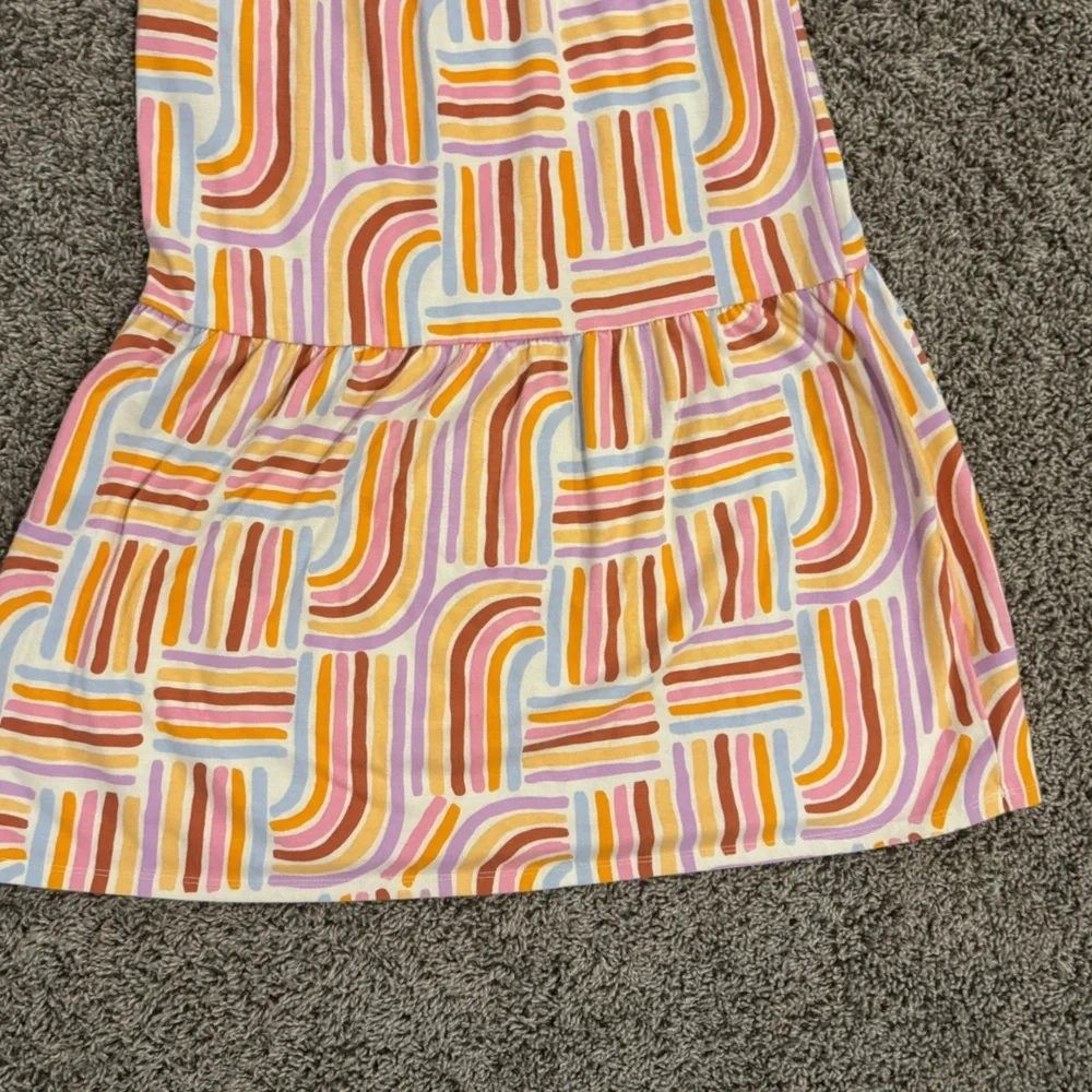 5/$25 Colorful Kids Sleeveless tiered maxi Dress, size Medium 8